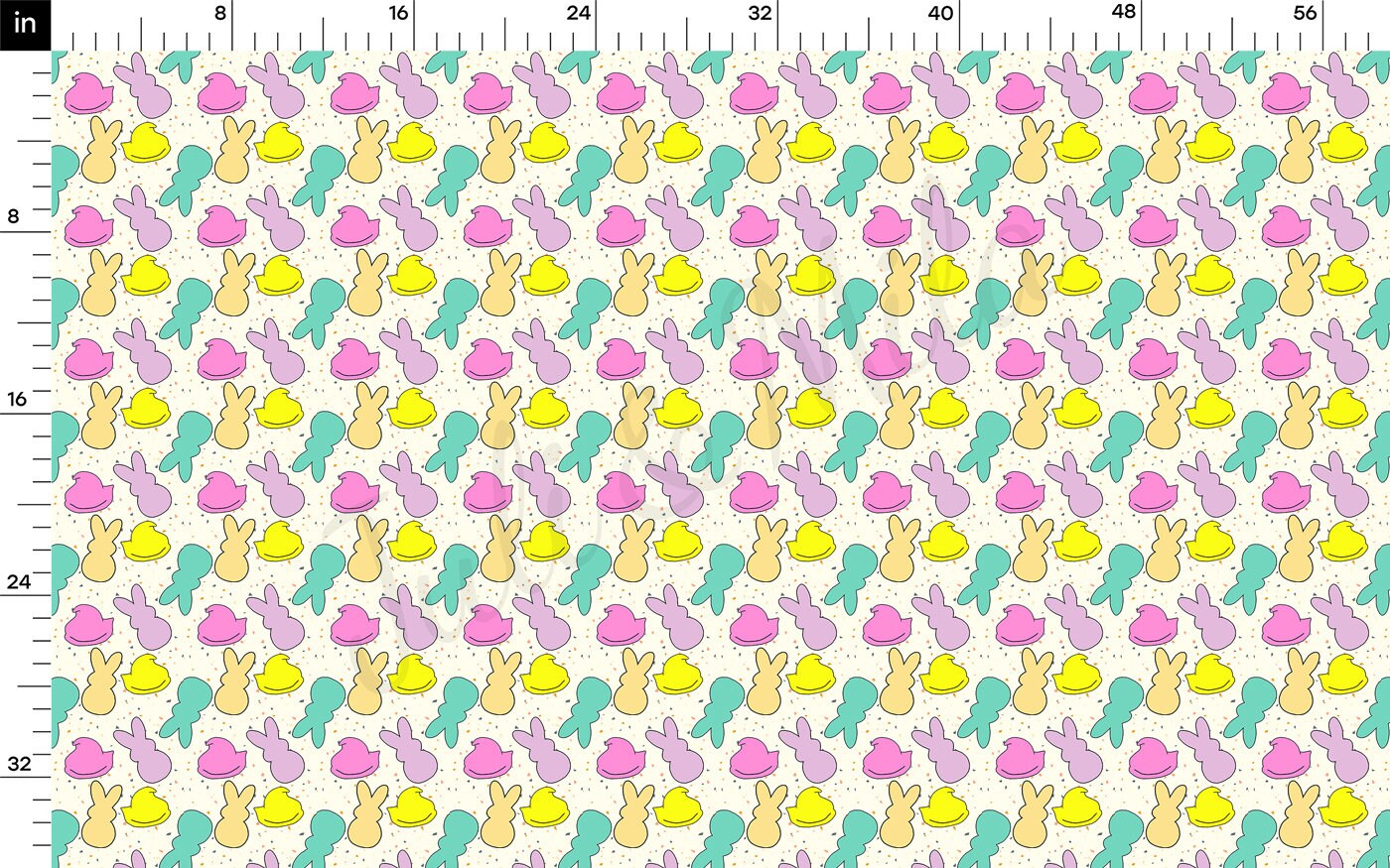 100% Cotton Fabric By the Yard Printed in USA Cotton Sateen -  Cotton  CTN1403 Easter