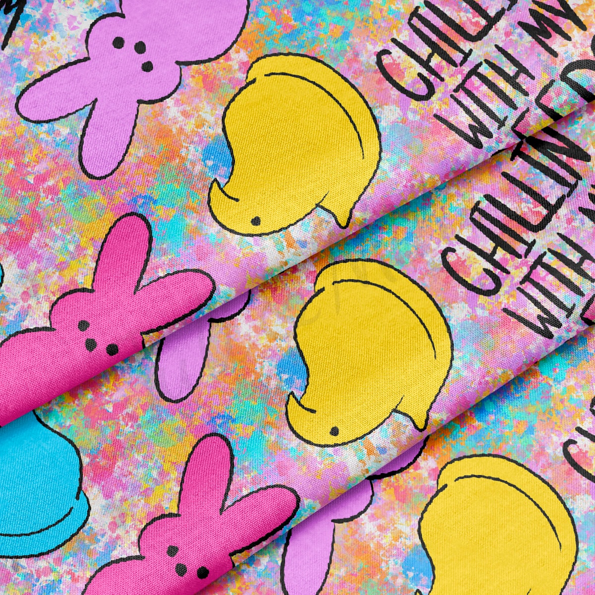 100% Cotton Fabric By the Yard Printed in USA Cotton Sateen -  Cotton  CTN1076 Easter