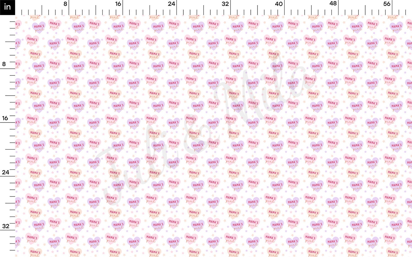 100% Cotton Fabric By the Yard Printed in USA Cotton Sateen -  Cotton  CTN1398 Mama&#39;s Girl