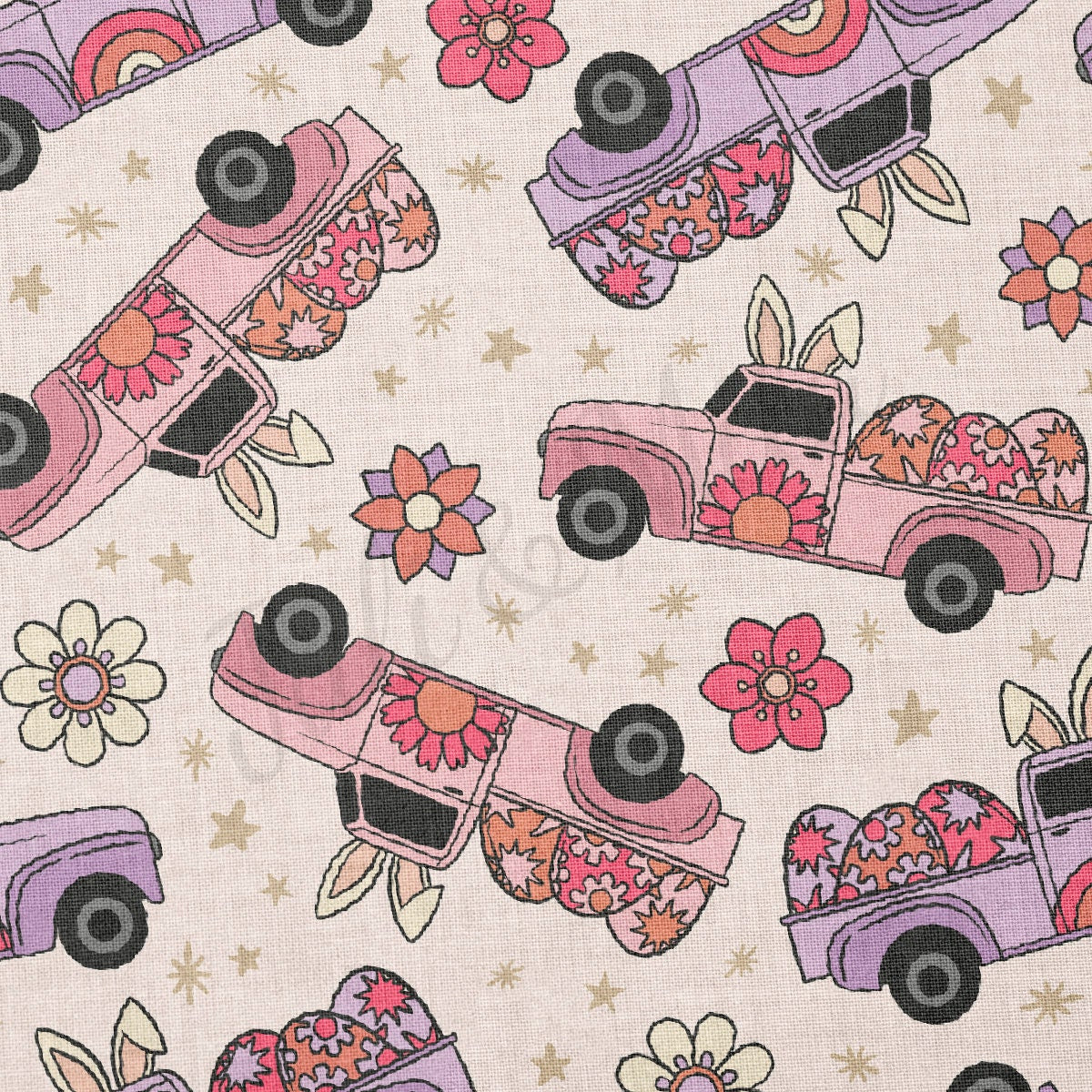 100% Cotton Fabric By the Yard Printed in USA Cotton Sateen -  Cotton  CTN1161 Easter