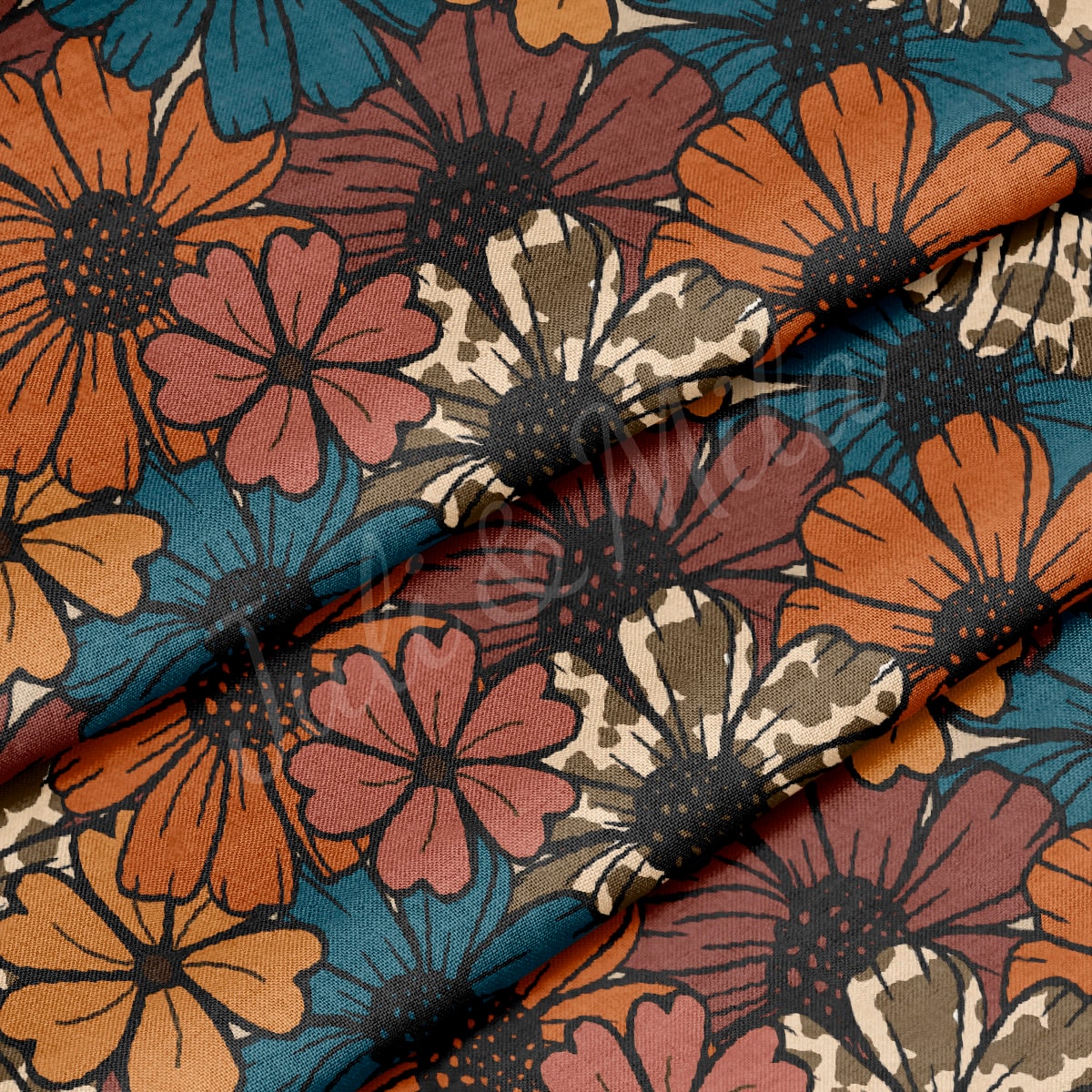 100% Cotton Fabric By the Yard Printed in USA Cotton Sateen -  Cotton  CTN1376