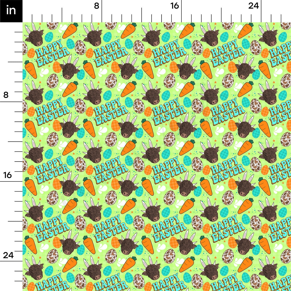 100% Cotton Fabric By the Yard Printed in USA Cotton Sateen -  Cotton  CTN1408 Easter