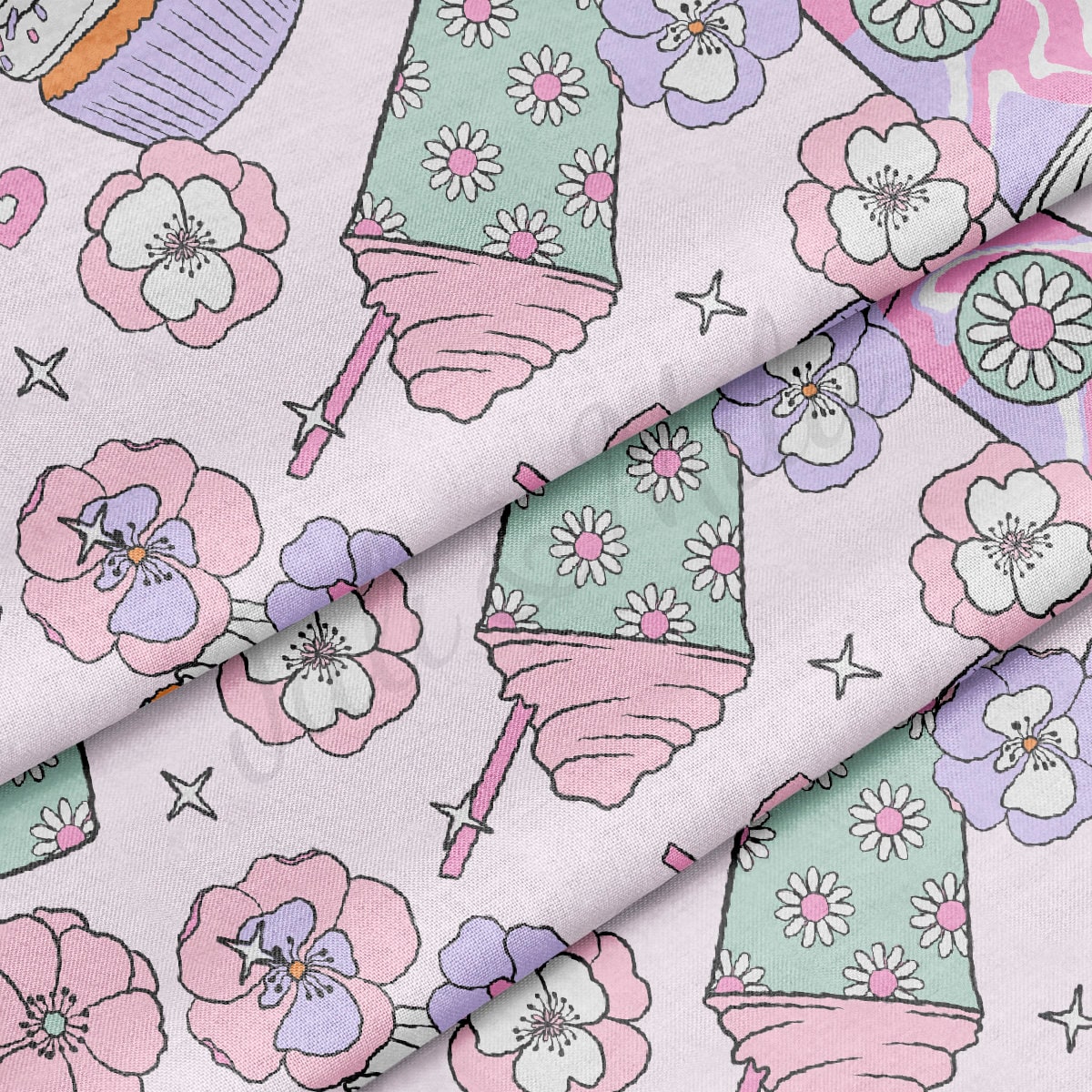 100% Cotton Fabric By the Yard Printed in USA Cotton Sateen -  Cotton  CTN1251