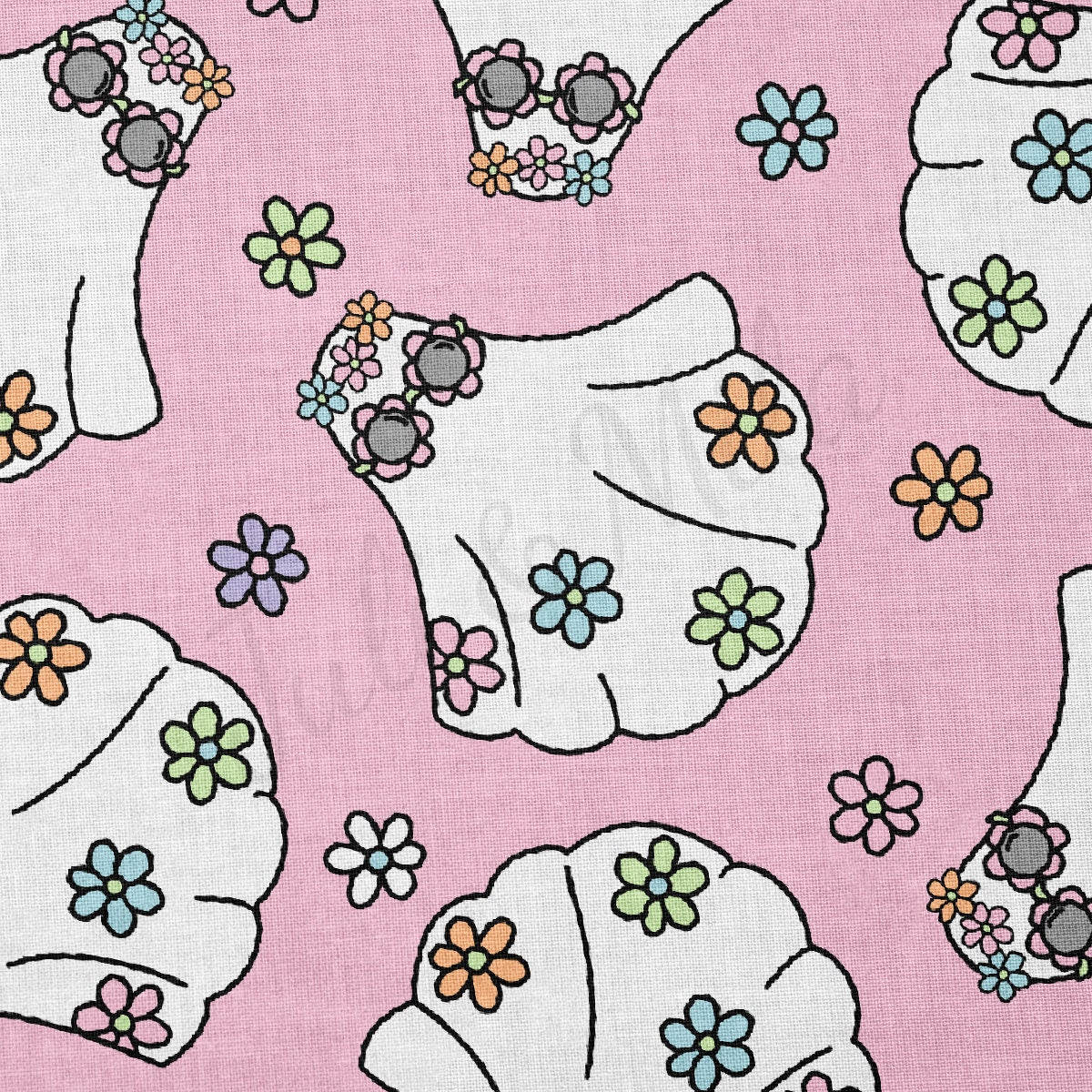 100% Cotton Fabric By the Yard Printed in USA Cotton Sateen -  Cotton CTN882