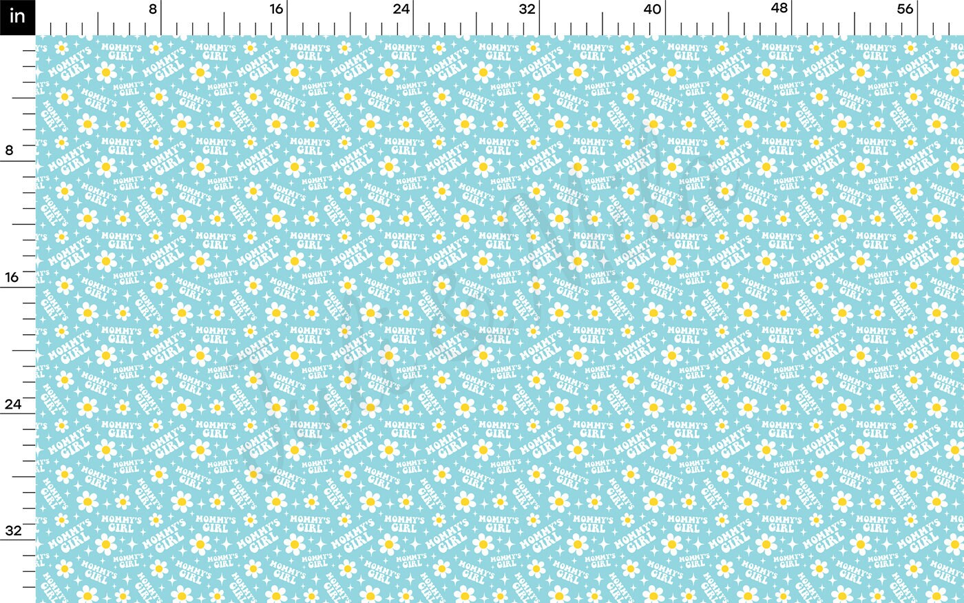 100% Cotton Fabric By the Yard Printed in USA Cotton Sateen -  CottonCTN306 Mommy&#39;s Girl