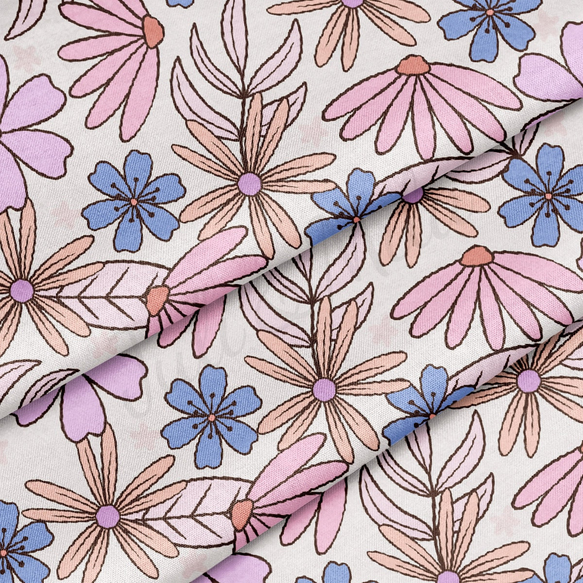 100% Cotton Fabric By the Yard Printed in USA Cotton Sateen -  Cotton CTN397