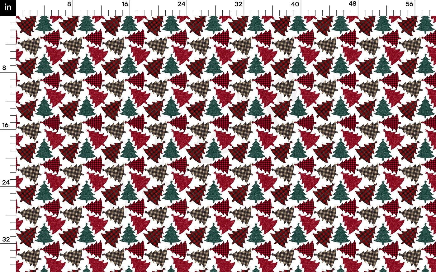 100% Cotton Fabric By the Yard Printed in USA Cotton Sateen -  Cotton CTN793 Christmas