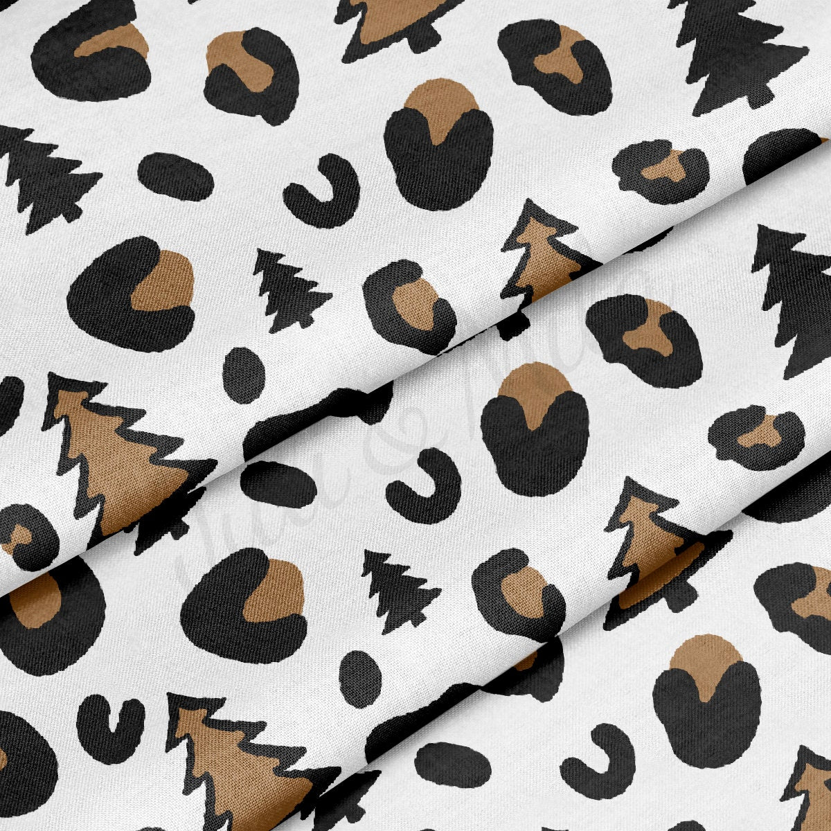 100% Cotton Fabric By the Yard Printed in USA Cotton Sateen -  Cotton CTN1046 Christmas