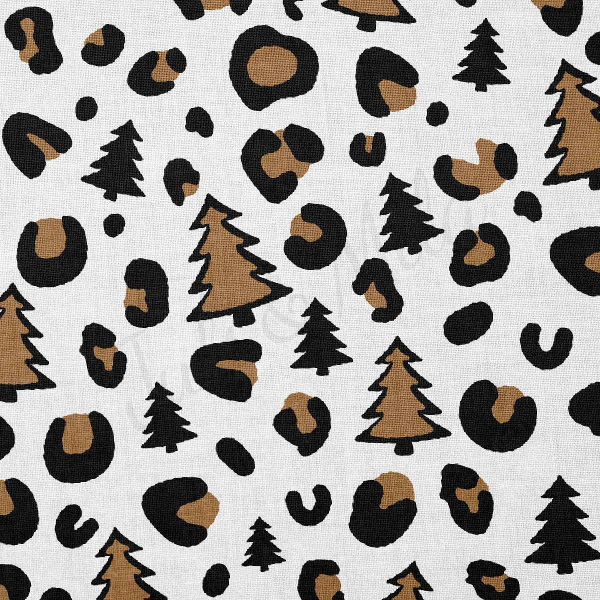 100% Cotton Fabric By the Yard Printed in USA Cotton Sateen -  Cotton CTN1046 Christmas