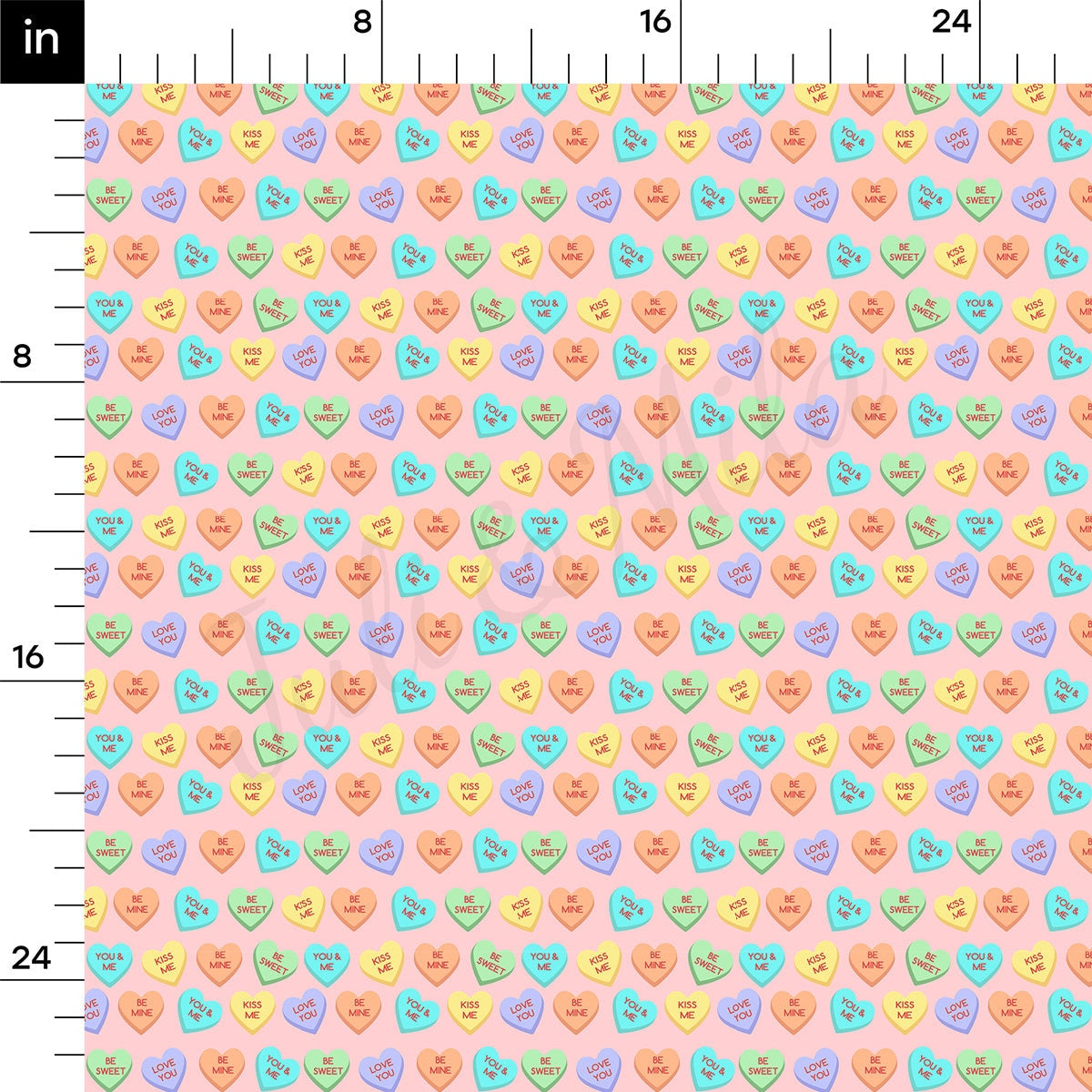 100% Cotton Fabric By the Yard Printed in USA Cotton Sateen -  Cotton CTN1055 Valentine&#39;s Day
