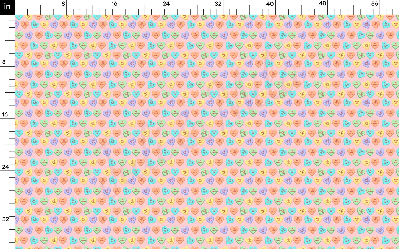 100% Cotton Fabric By the Yard Printed in USA Cotton Sateen -  Cotton CTN1055 Valentine&#39;s Day