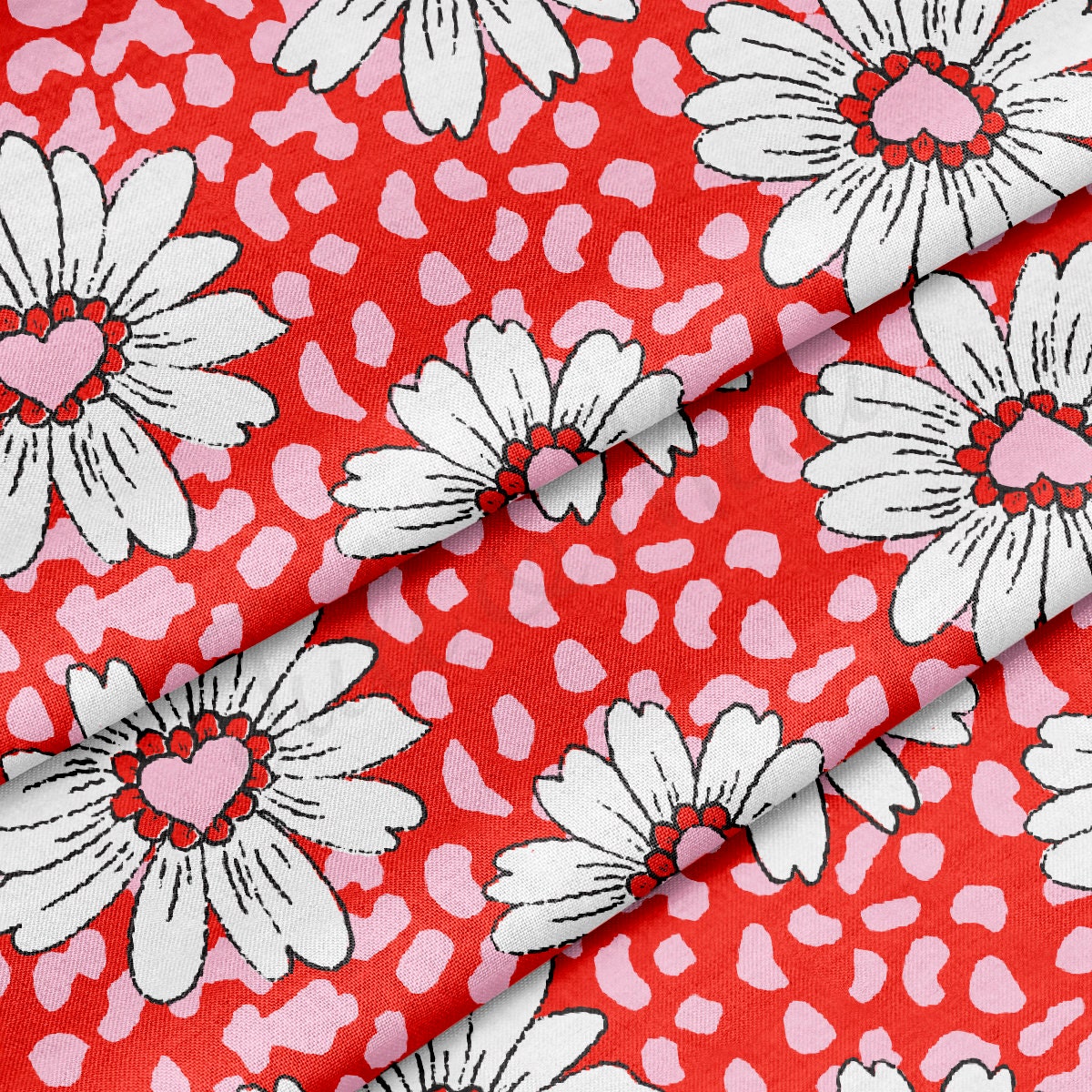 100% Cotton Fabric By the Yard Printed in USA Cotton Sateen -  Cotton CTN1096 Valentine&#39;s Day