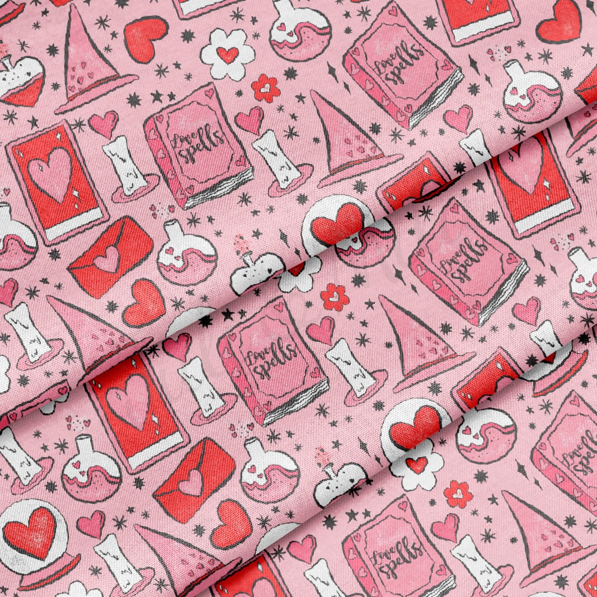 100% Cotton Fabric By the Yard Printed in USA Cotton Sateen -  Cotton CTN1223 Valentine&#39;s Day