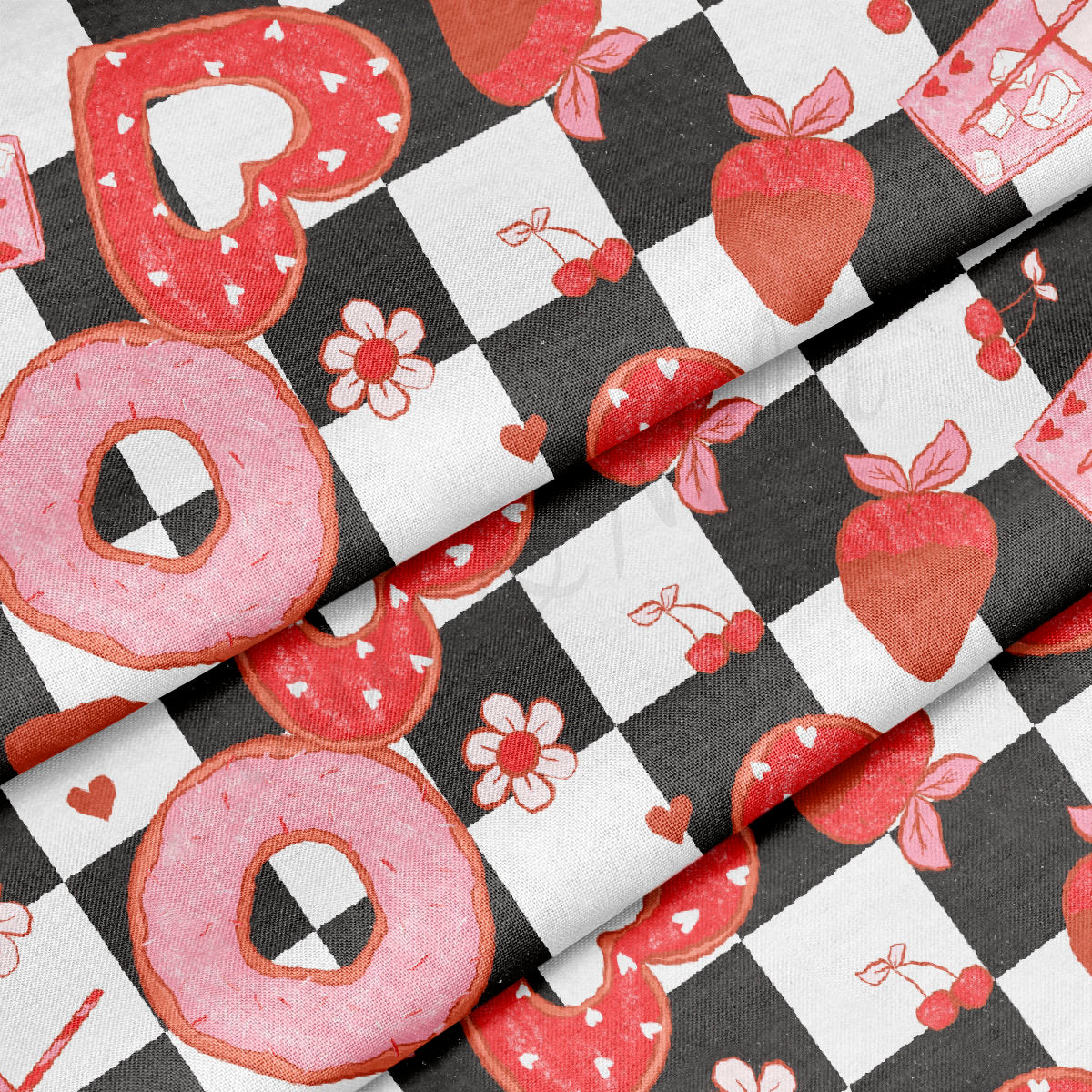 100% Cotton Fabric By the Yard Printed in USA Cotton Sateen -  Cotton CTN1226 Valentine&#39;s Day