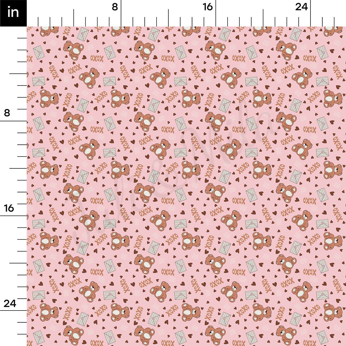 100% Cotton Fabric By the Yard Printed in USA Cotton Sateen -  Cotton CTN1231 Valentine&#39;s Day