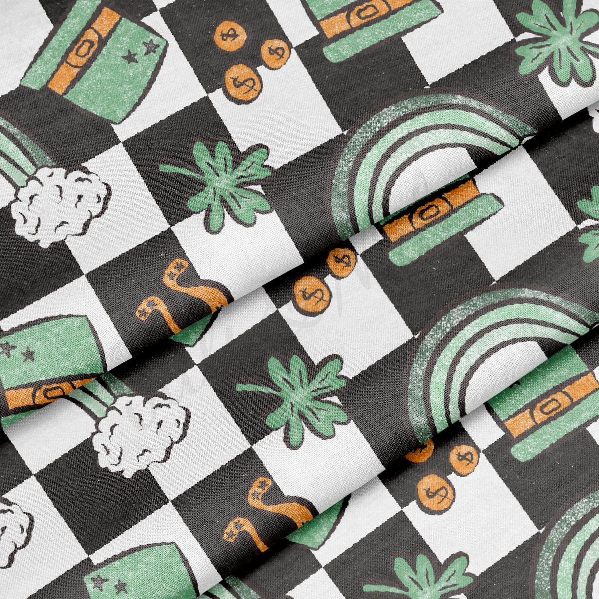 100% Cotton Fabric By the Yard Printed in USA Cotton Sateen -  Cotton CTN1239 St. Patrick&#39;s Day