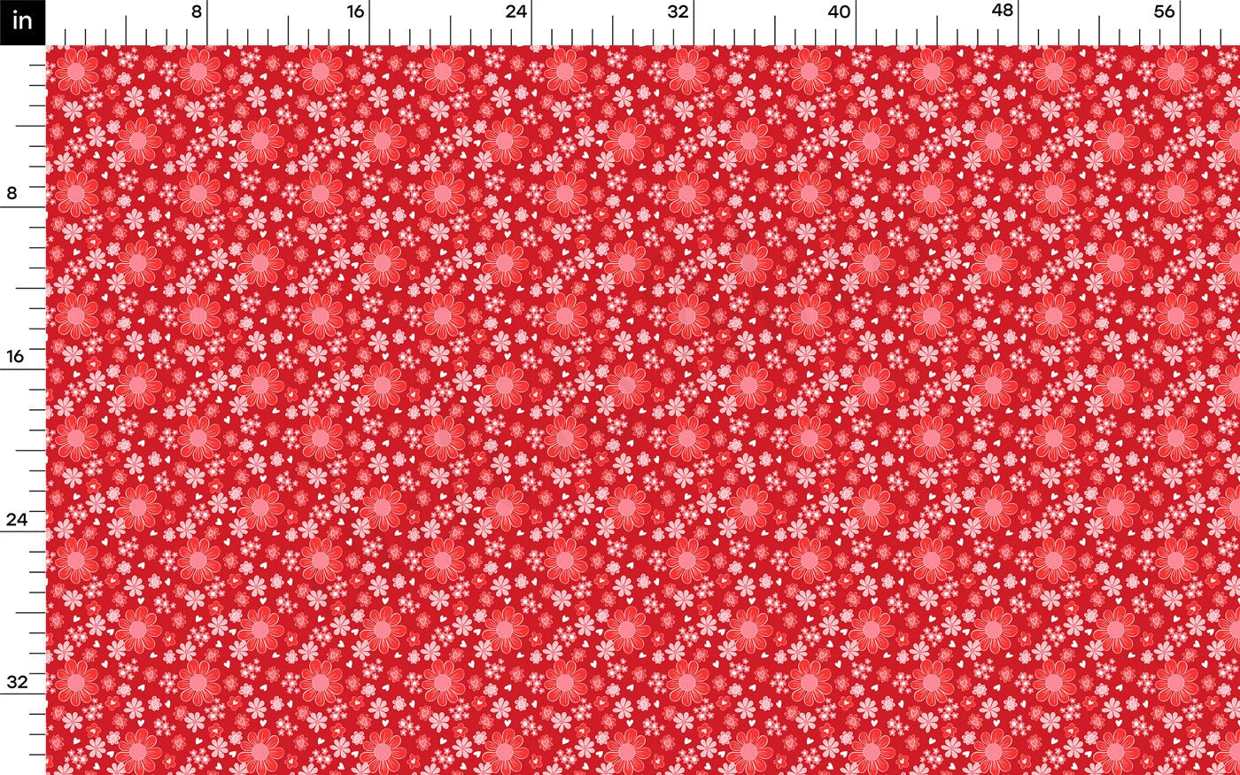 100% Cotton Fabric By the Yard Printed in USA Cotton Sateen -  Cotton CTN1248 Valentine&#39;s Day
