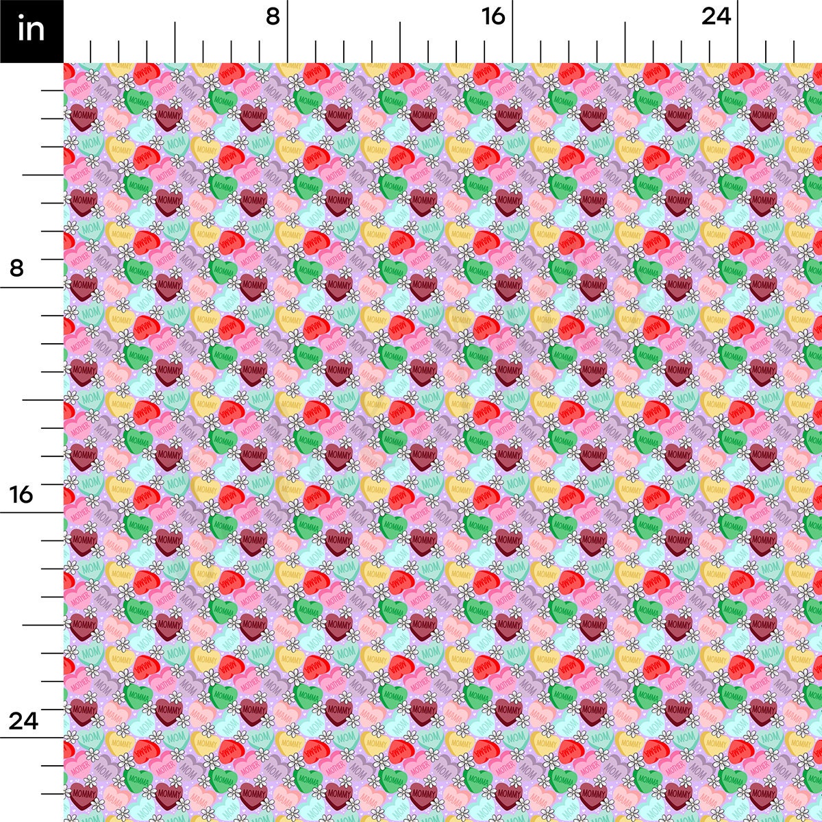 100% Cotton Fabric By the Yard Printed in USA Cotton Sateen -  Cotton CTN1263 Valentine&#39;s Day