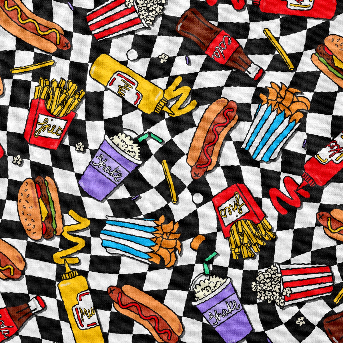 100% Cotton Fabric By the Yard Printed in USA Cotton Sateen -  Cotton CTN1301