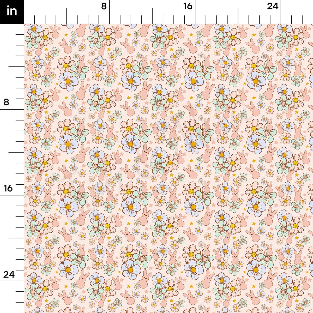 100% Cotton Fabric By the Yard Printed in USA Cotton Sateen -  Cotton CTNEast119 Easter