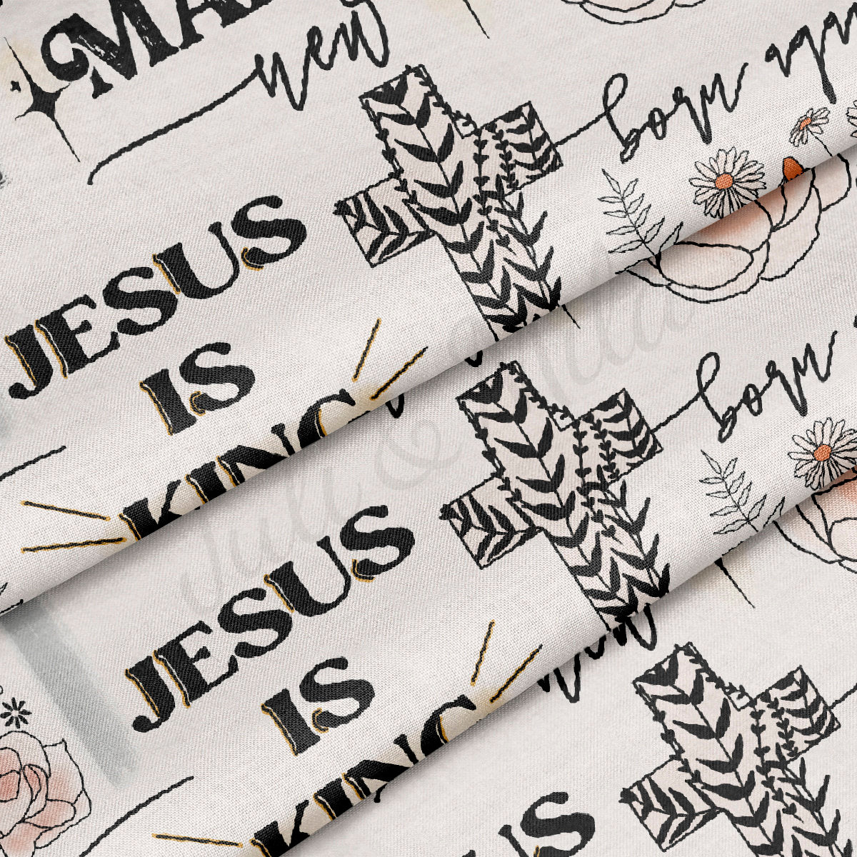 100% Cotton Fabric By the Yard Printed in USA Cotton Sateen -  Cotton CTNEast121 Easter