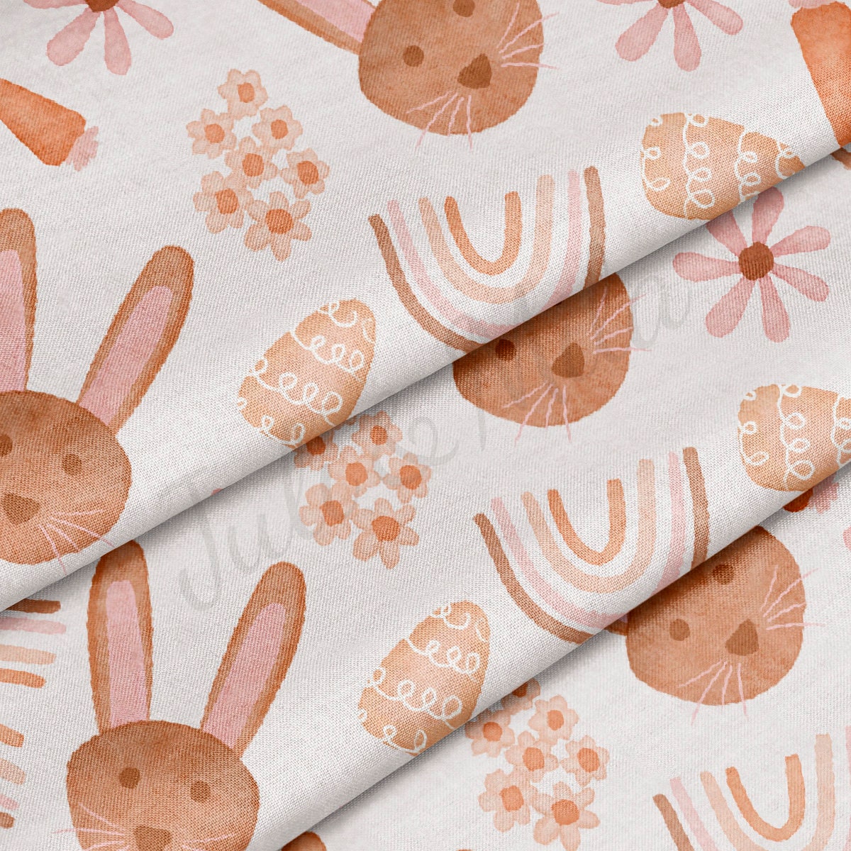100% Cotton Fabric By the Yard Printed in USA Cotton Sateen -  Cotton  CTN1374 Easter