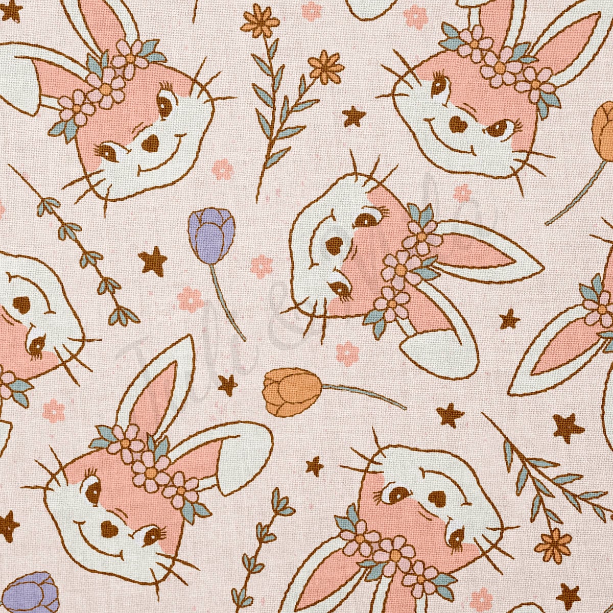 100% Cotton Fabric By the Yard Printed in USA Cotton Sateen -  Cotton  CTN1170 Easter
