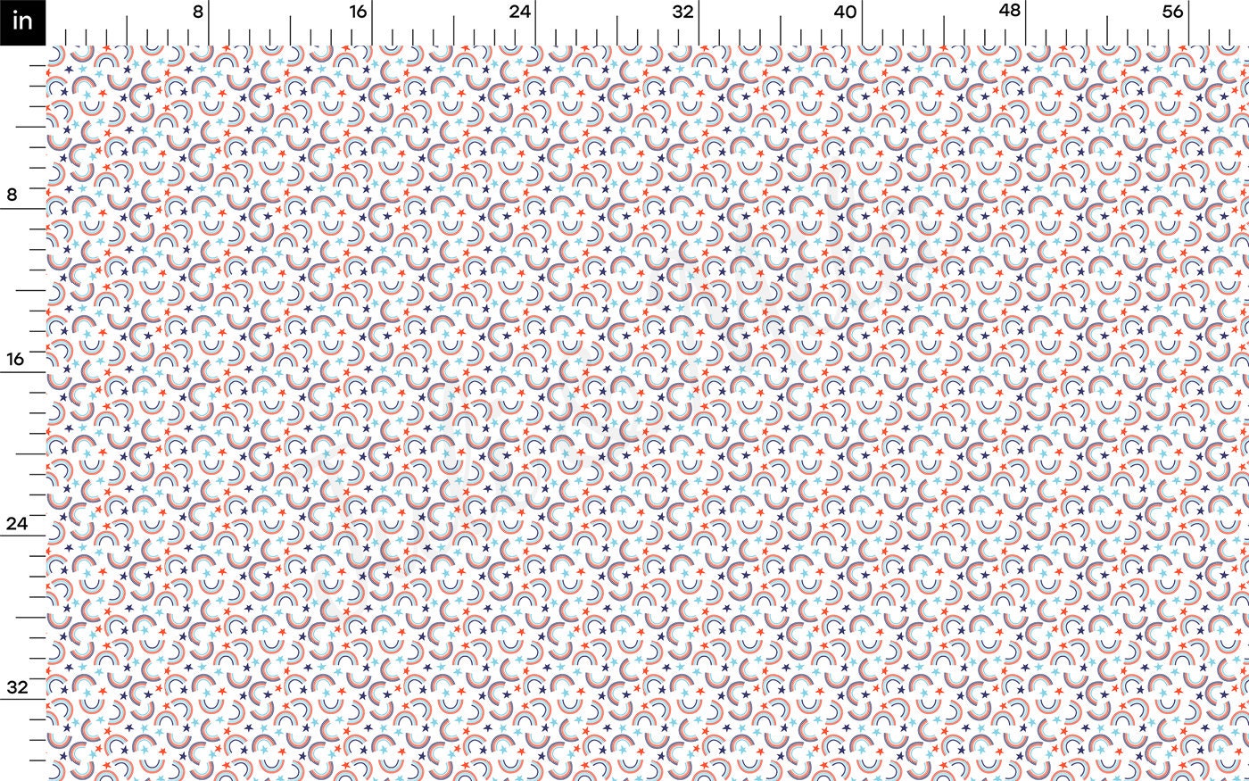 100% Cotton Fabric By the Yard Printed in USA Cotton Sateen -  Cotton CTNPT76 4th of July