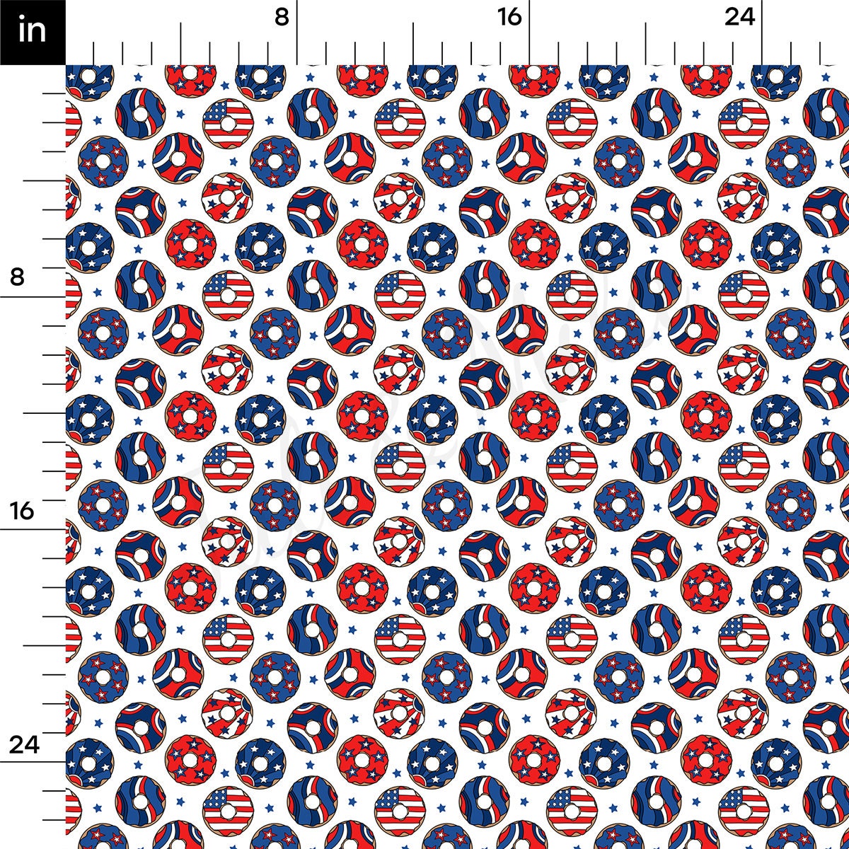 100% Cotton Fabric By the Yard Printed in USA Cotton Sateen -  Cotton CTNPT83 4th of July