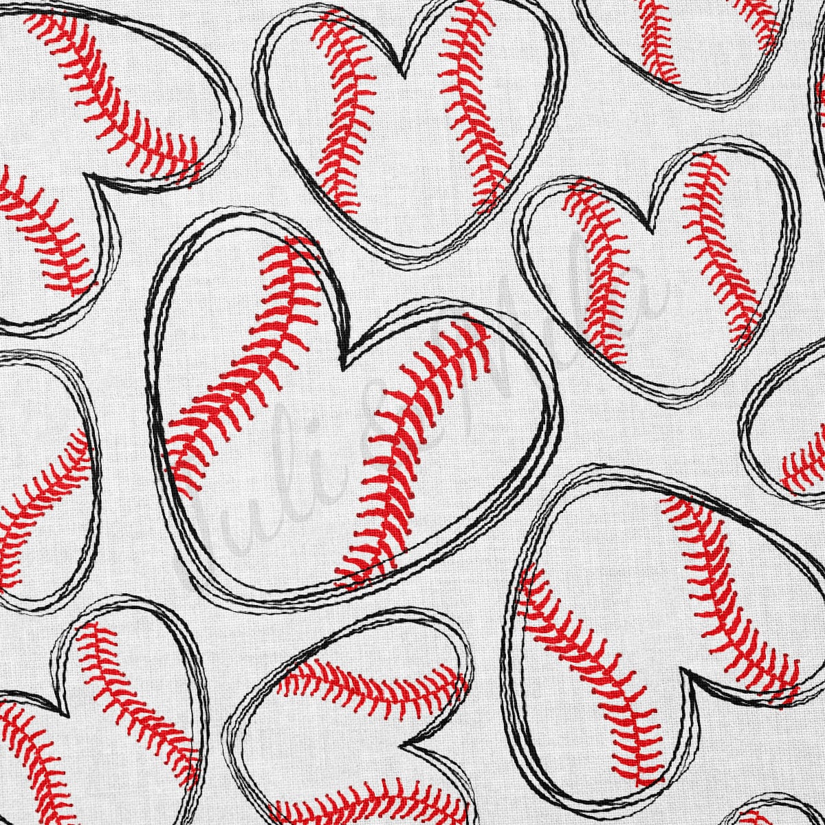 100% Cotton Fabric By the Yard Printed in USA Cotton Sateen -  Cotton  CT227 Baseball