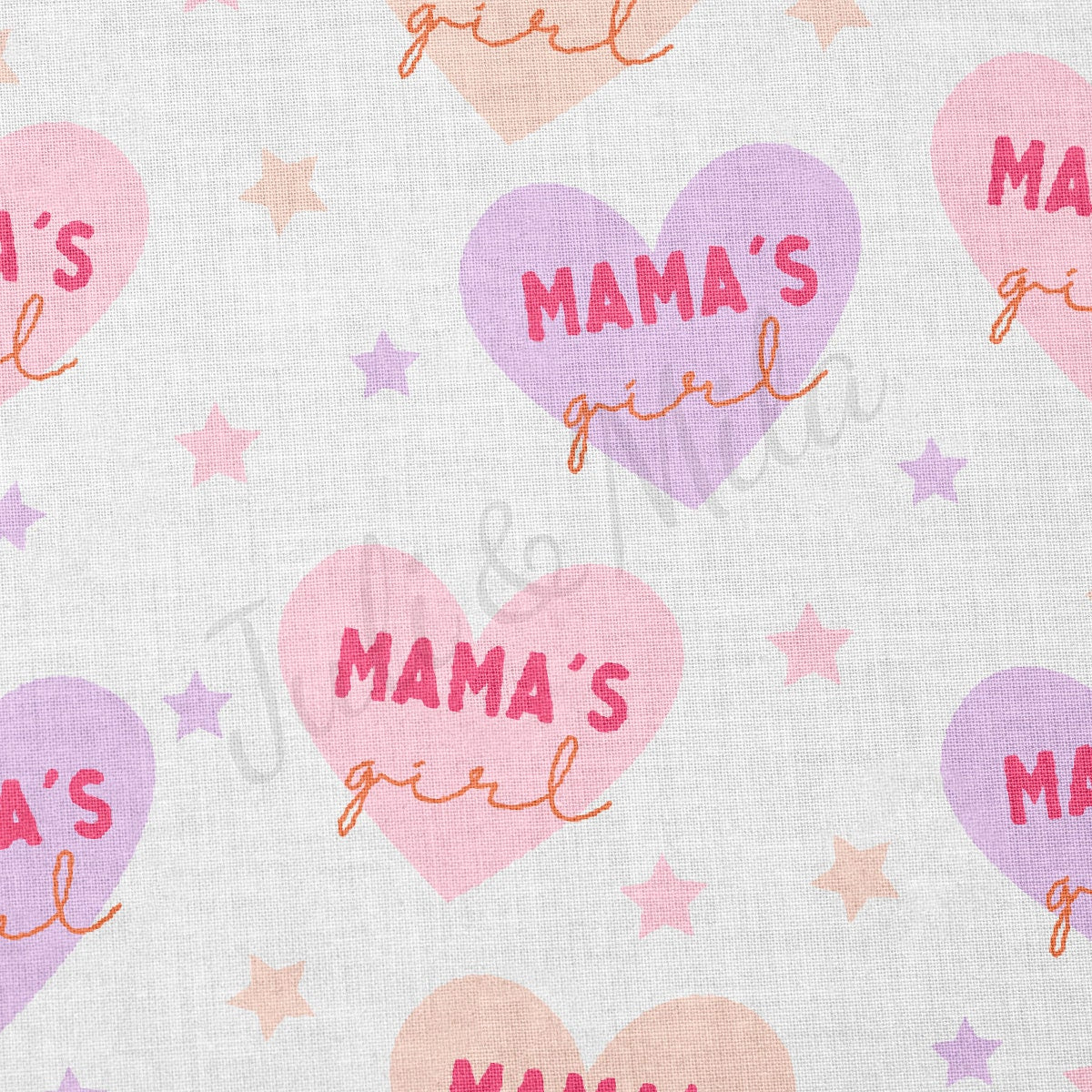 100% Cotton Fabric By the Yard Printed in USA Cotton Sateen -  Cotton  CTN1398 Mama&#39;s Girl