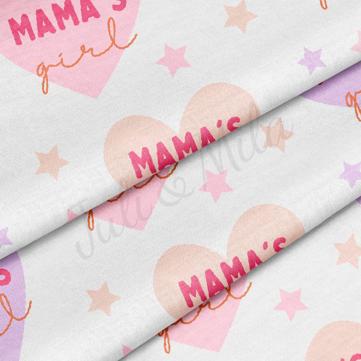 100% Cotton Fabric By the Yard Printed in USA Cotton Sateen -  Cotton  CTN1398 Mama&#39;s Girl