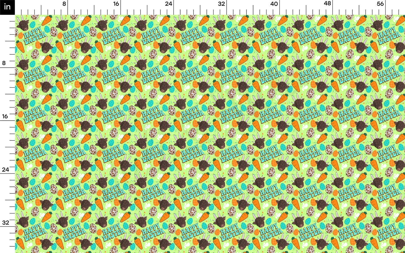 100% Cotton Fabric By the Yard Printed in USA Cotton Sateen -  Cotton  CTN1408 Easter