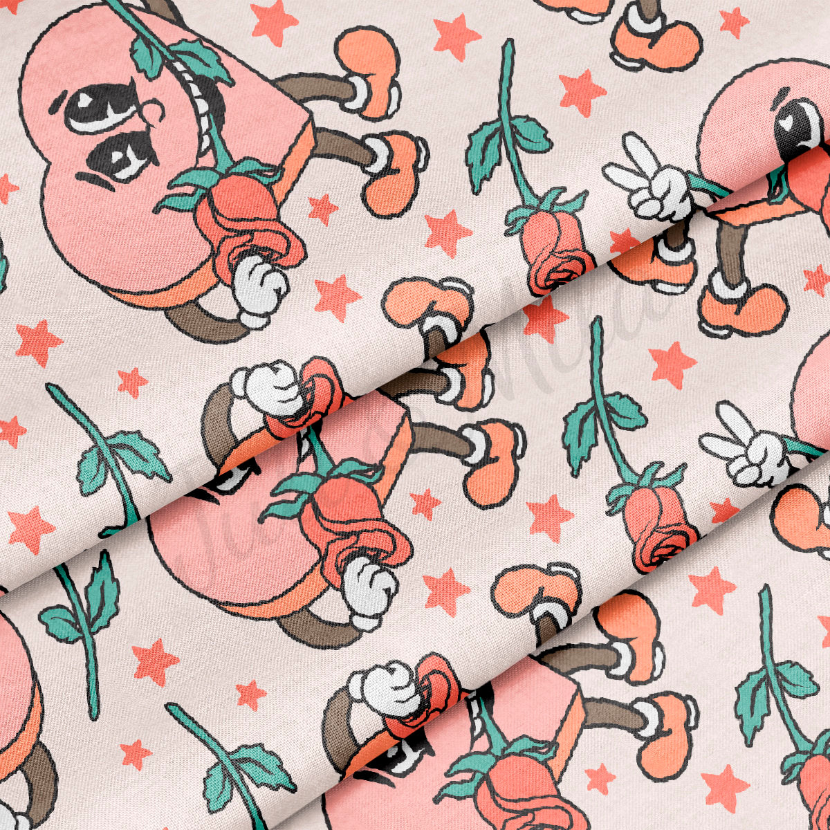 100% Cotton Fabric By the Yard Printed in USA Cotton Sateen -  Cotton  CTN1278