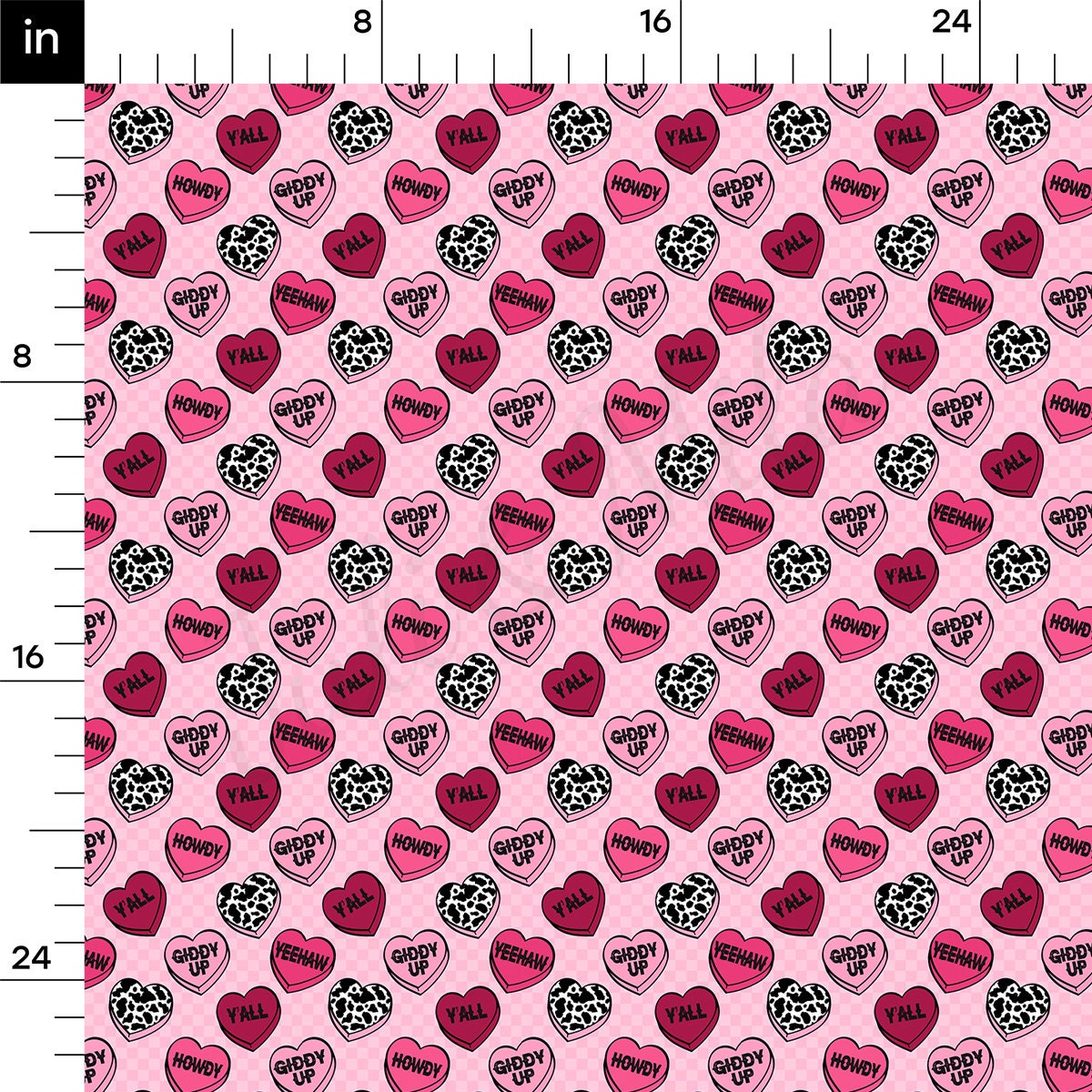 100% Cotton Fabric By the Yard Printed in USA Cotton Sateen -  Cotton CTN1319 Valentine&#39;s Day