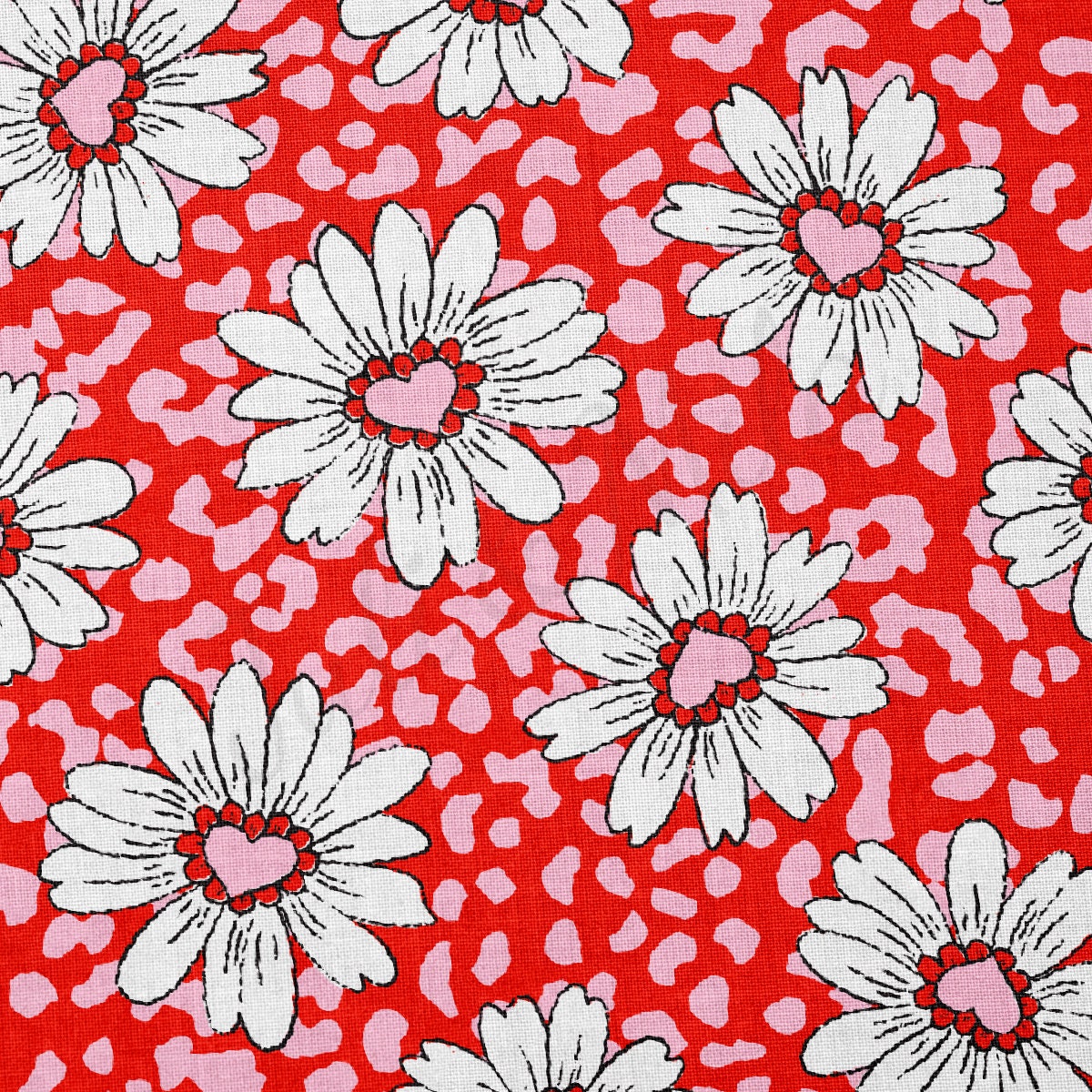 100% Cotton Fabric By the Yard Printed in USA Cotton Sateen -  Cotton CTN1096 Valentine&#39;s Day