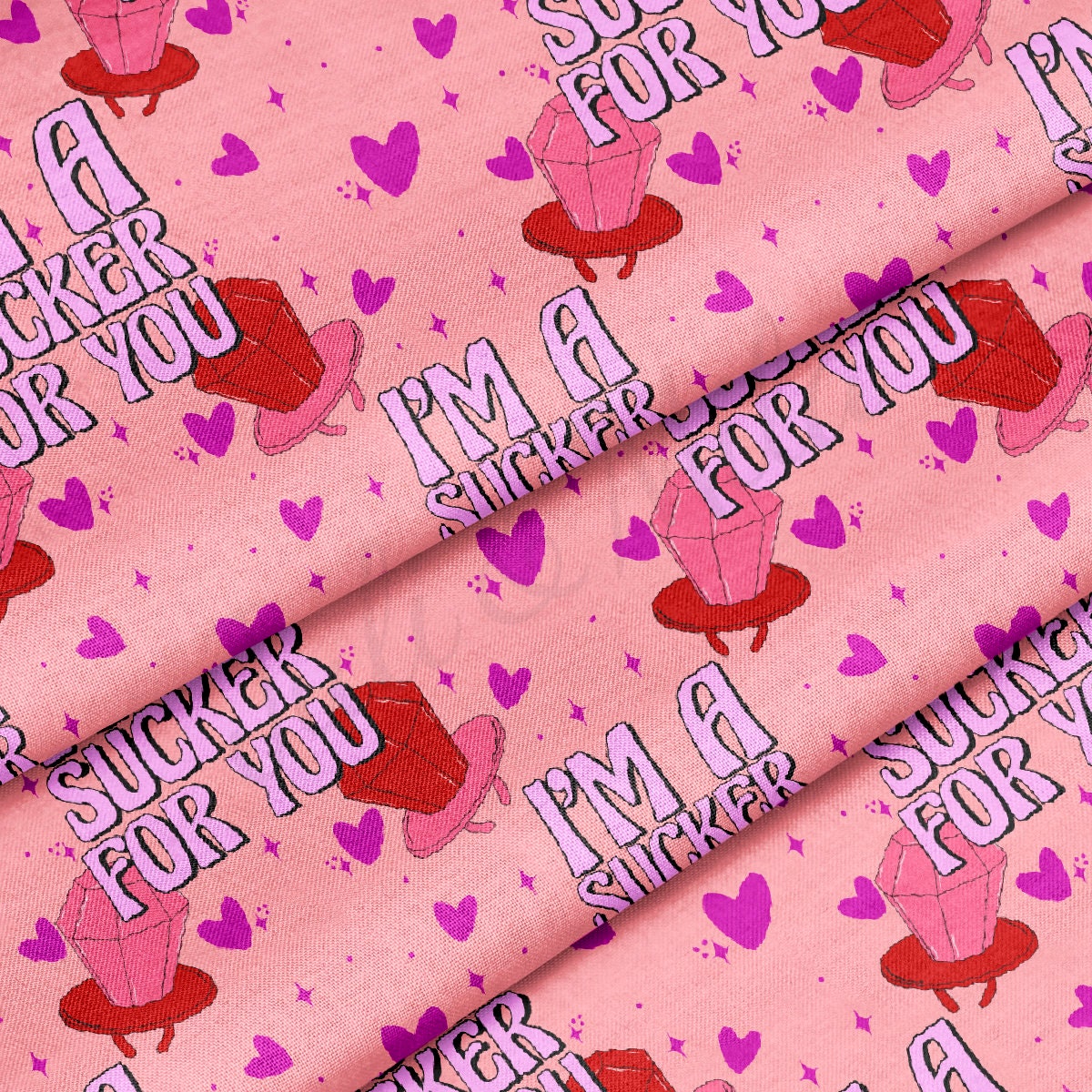 100% Cotton Fabric By the Yard Printed in USA Cotton Sateen -  Cotton CTN1213 Valentine&#39;s Day