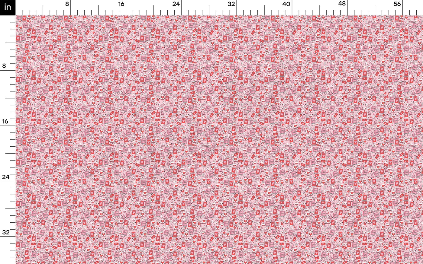 100% Cotton Fabric By the Yard Printed in USA Cotton Sateen -  Cotton CTN1223 Valentine&#39;s Day