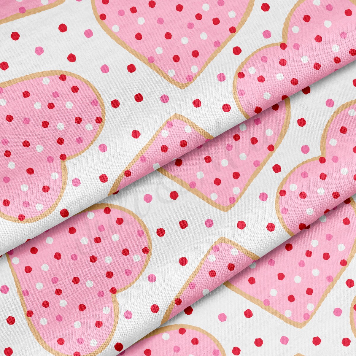 100% Cotton Fabric By the Yard Printed in USA Cotton Sateen -  Cotton CTN1224 Valentine&#39;s Day