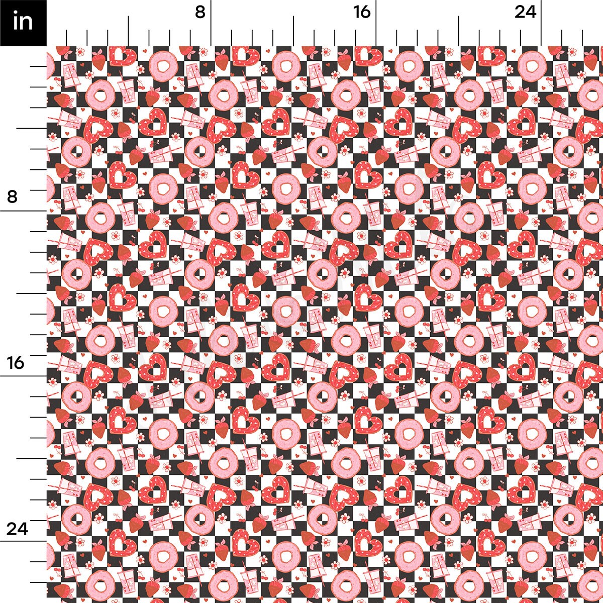 100% Cotton Fabric By the Yard Printed in USA Cotton Sateen -  Cotton CTN1226 Valentine&#39;s Day