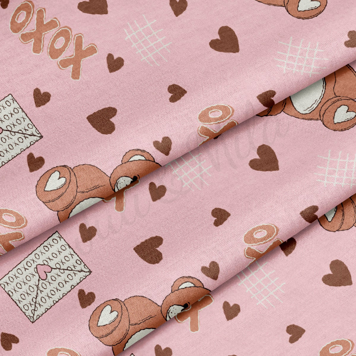 100% Cotton Fabric By the Yard Printed in USA Cotton Sateen -  Cotton CTN1231 Valentine&#39;s Day