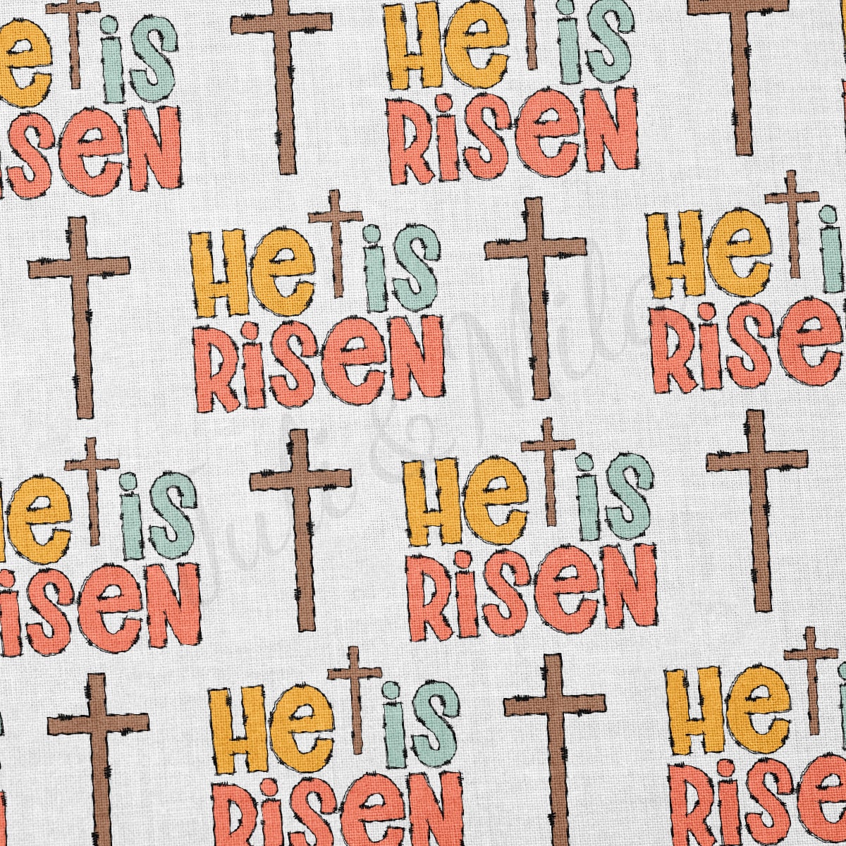 100% Cotton Fabric By the Yard Printed in USA Cotton Sateen -  Cotton CTNEast117 Easter
