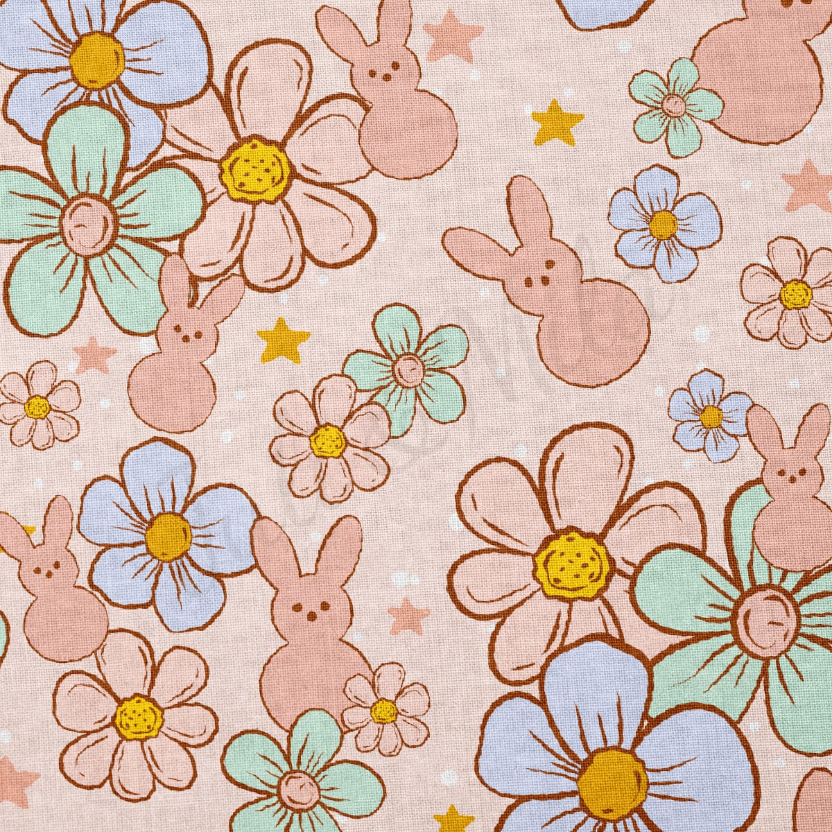 100% Cotton Fabric By the Yard Printed in USA Cotton Sateen -  Cotton CTNEast119 Easter