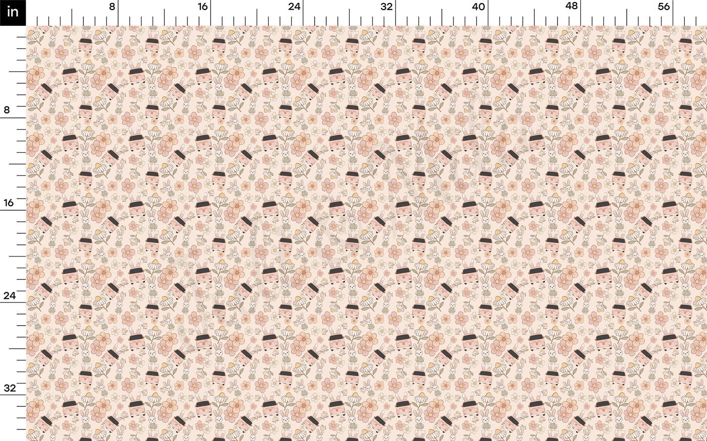 100% Cotton Fabric By the Yard Printed in USA Cotton Sateen -  Cotton CTNEast124 Easter