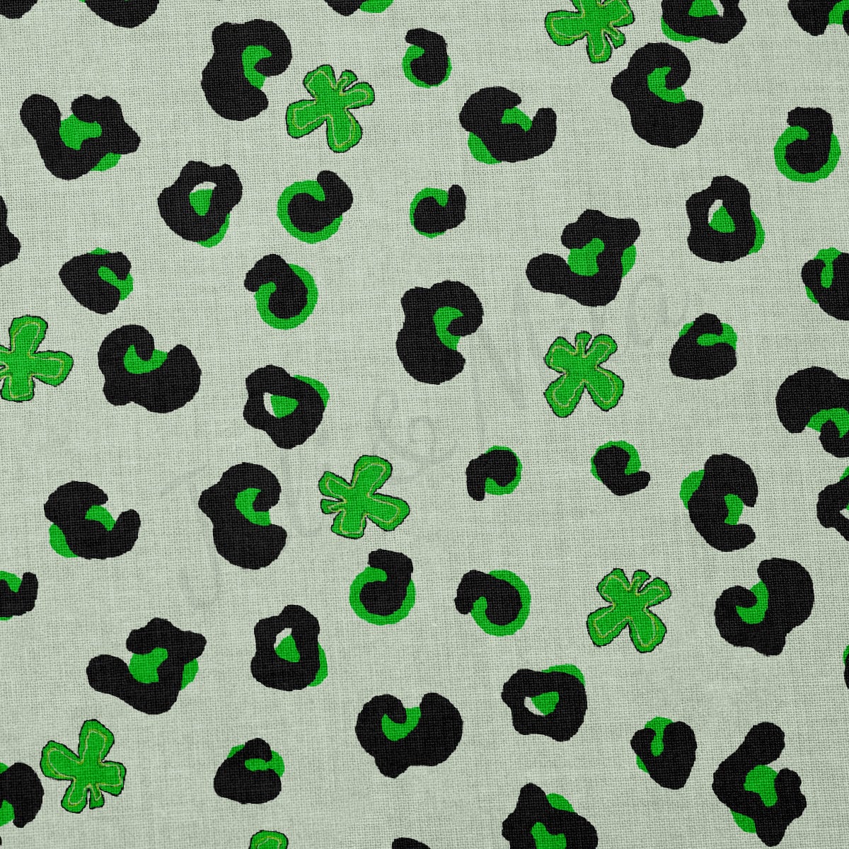 100% Cotton Fabric By the Yard Printed in USA Cotton Sateen -  Cotton CTNPaintsmear66 St. Patrick&#39;s Day
