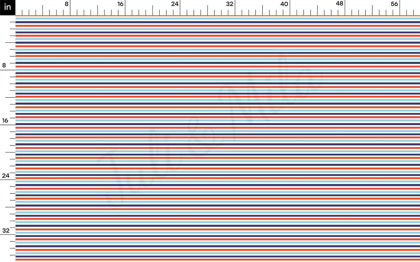 100% Cotton Fabric By the Yard Printed in USA Cotton Sateen -  Cotton CTNStripes20 4th of July