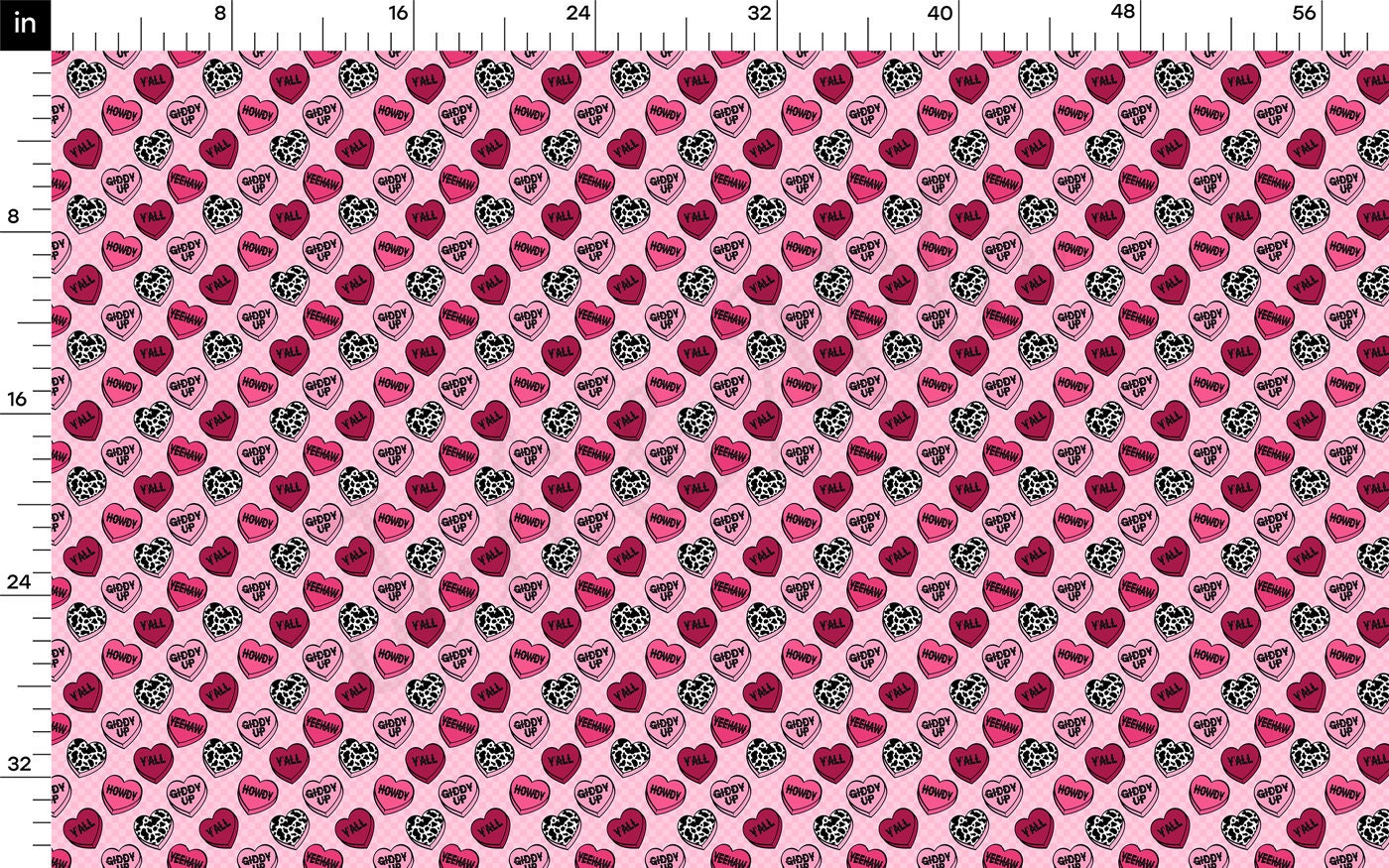 100% Cotton Fabric By the Yard Printed in USA Cotton Sateen -  Cotton CTN1319 Valentine&#39;s Day