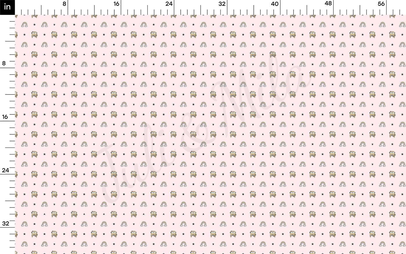 a pink wall with elephants on it