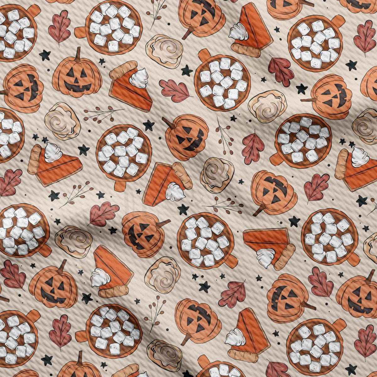 a pattern of pumpkins, jack - o'- lanterns and jack - o
