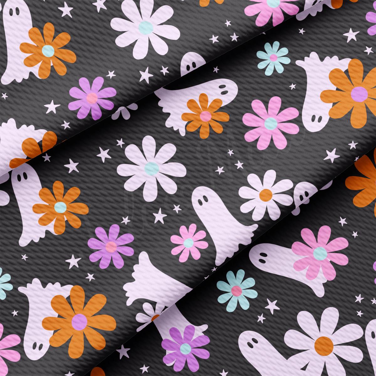a close up of a flowery pattern on a black background